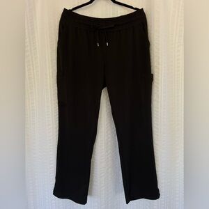 BLACK Beyond Scrubs Harmony Dream Comfort Drawstring Scrub Pants.